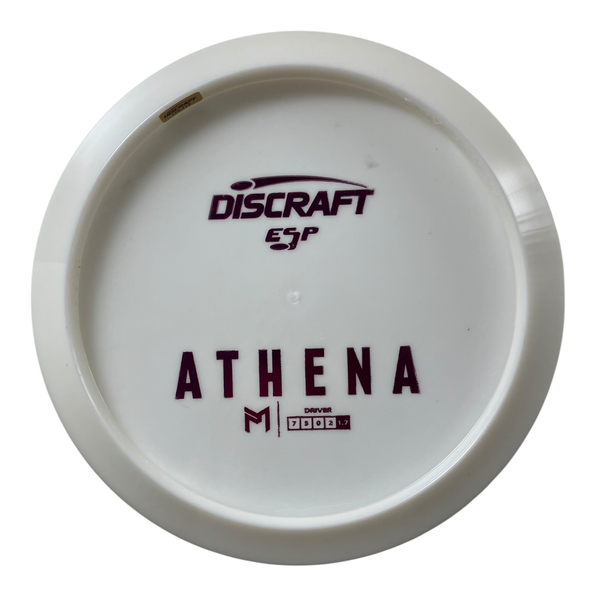 Discraft Athena | ESP | White/Pink 170g (Paul McBeth Bottom Stamp) Disc Golf