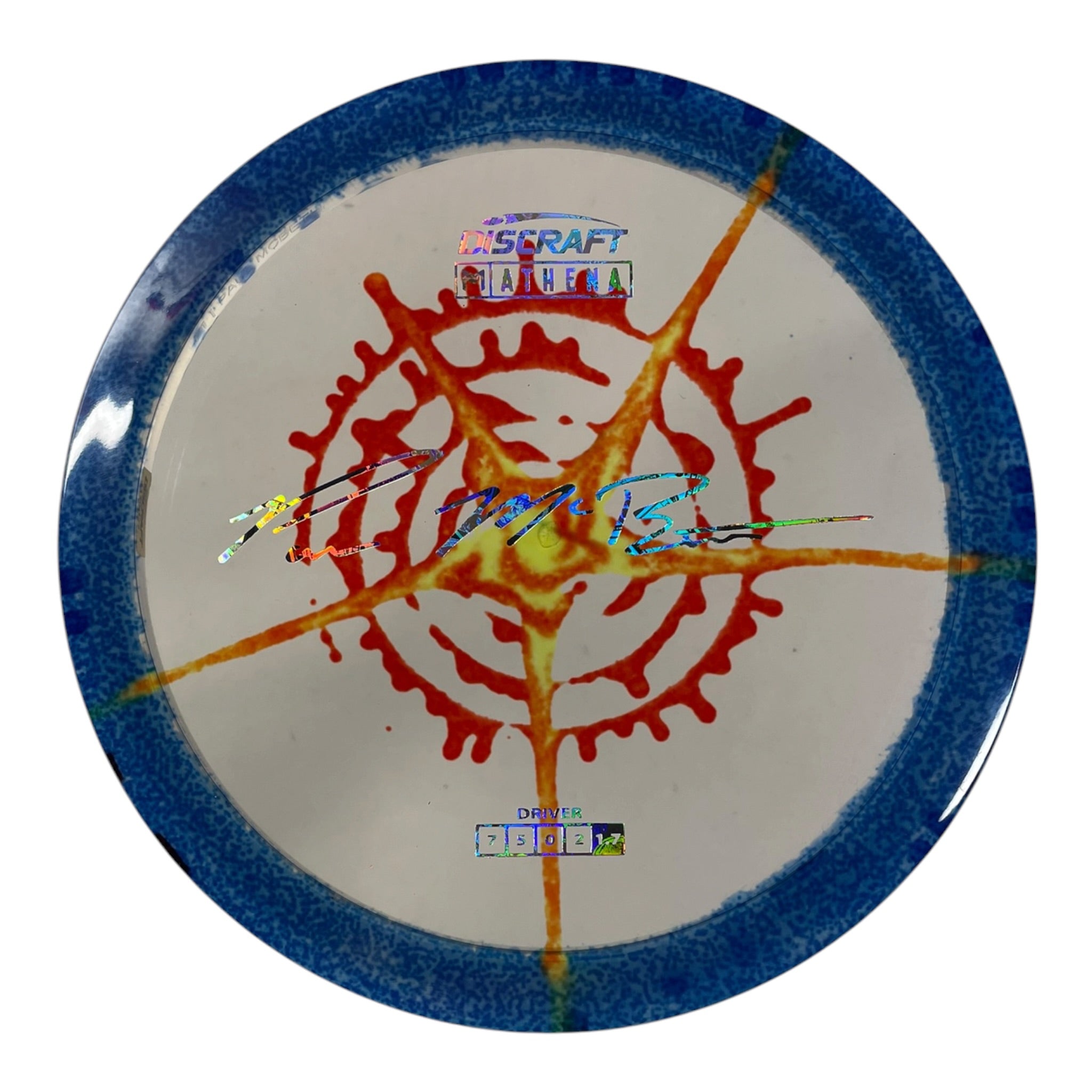 Discraft Athena | Z Line Fly Dye | Blue/Money 172g (Paul McBeth) Disc Golf