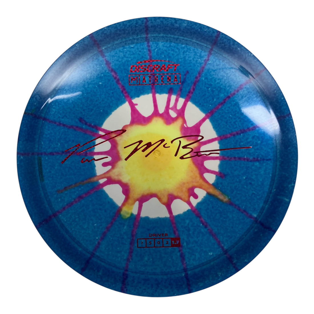 Discraft Athena | Z Line Fly Dye | Blue/Red 163g (Paul McBeth) Disc Golf