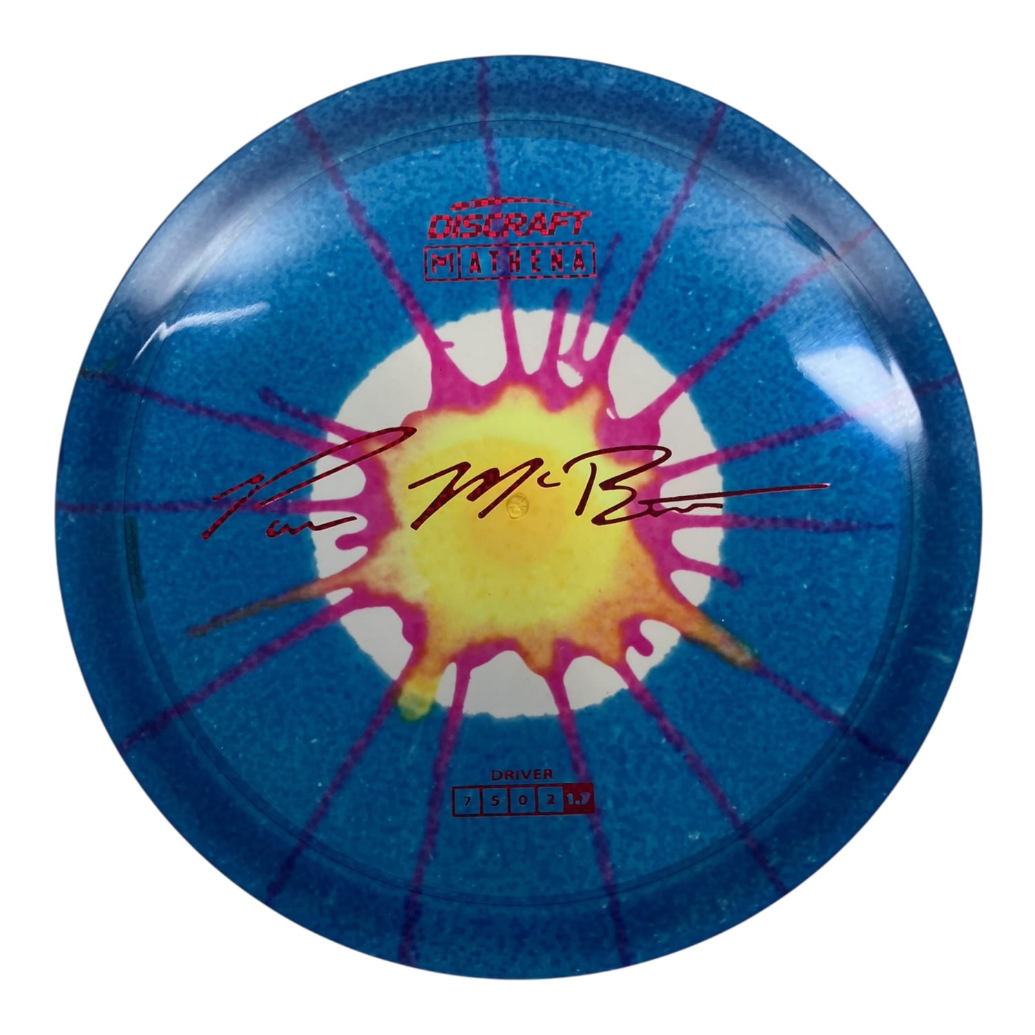Discraft Athena | Z Line Fly Dye | Blue/Red 163g (Paul McBeth) Disc Golf