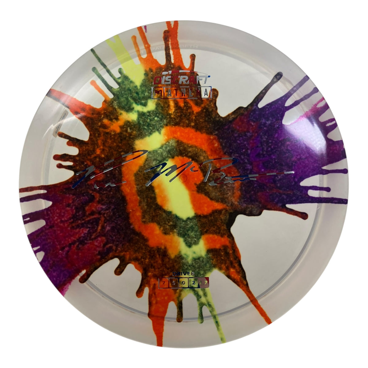 Discraft Athena | Z Line Fly Dye | Clear/Multi 173g (Paul McBeth) Disc Golf