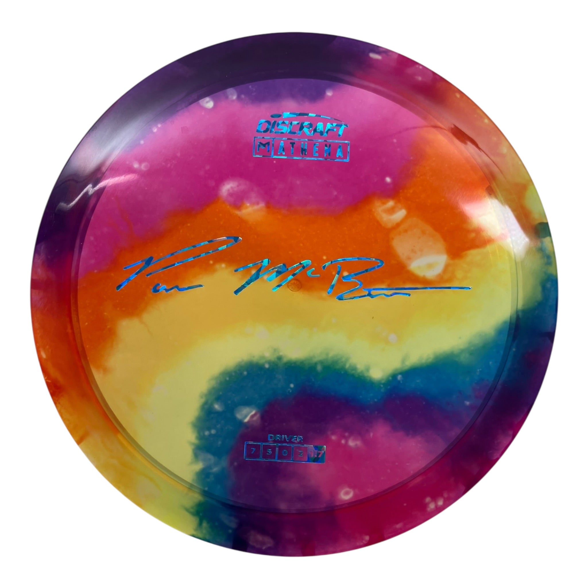 Discraft Athena | Z Line Fly Dye | Multi/Blue 172g (Paul McBeth) Disc Golf