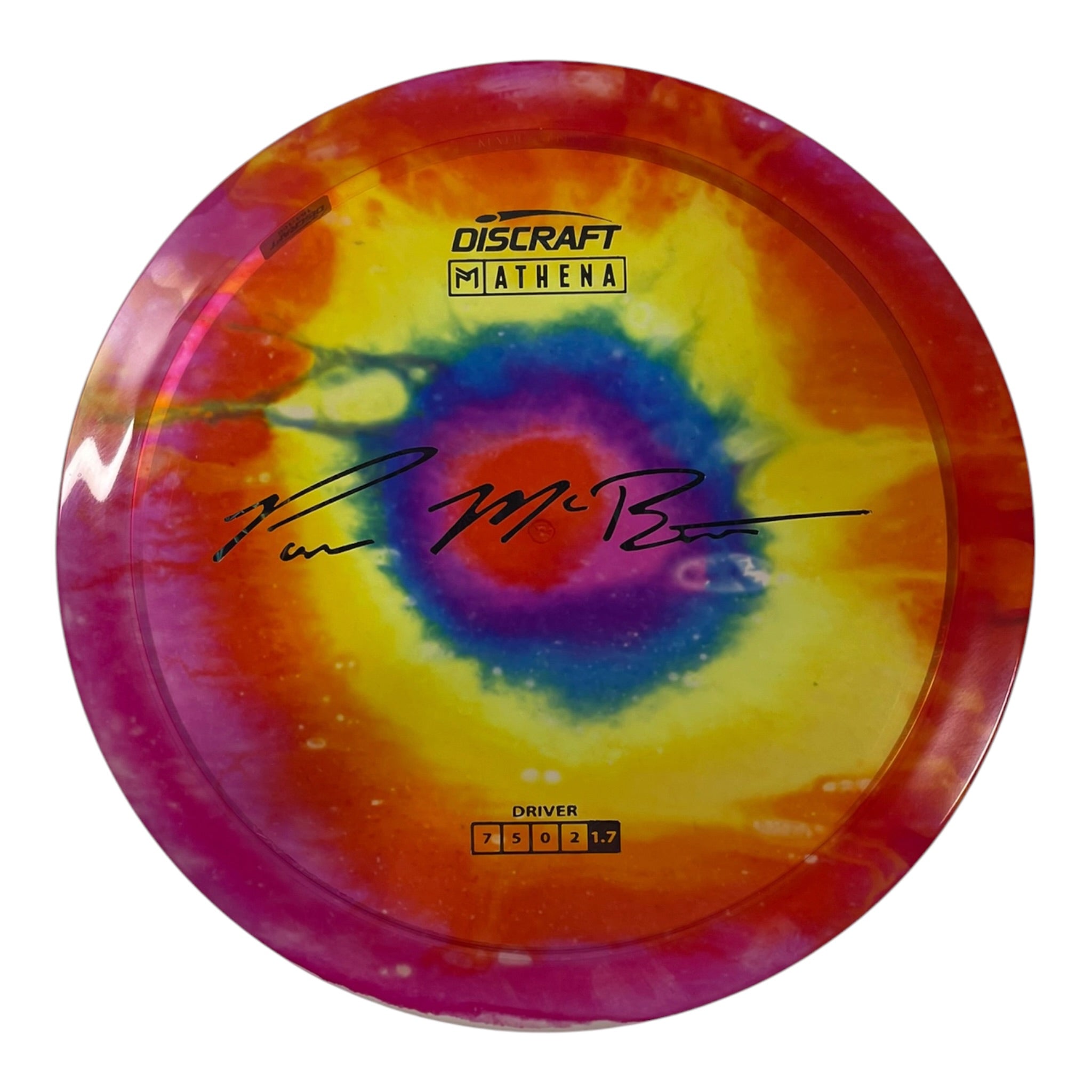 Discraft Athena | Z Line Fly Dye | Rainbow/Black Holo 164g (Paul McBeth) Disc Golf