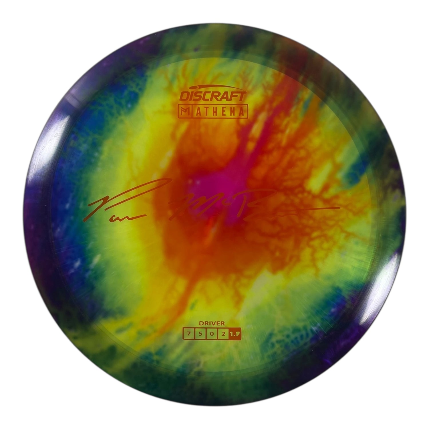 Discraft Athena | Z Line Fly Dye | Rainbow/Orange 169g (Paul McBeth) Disc Golf