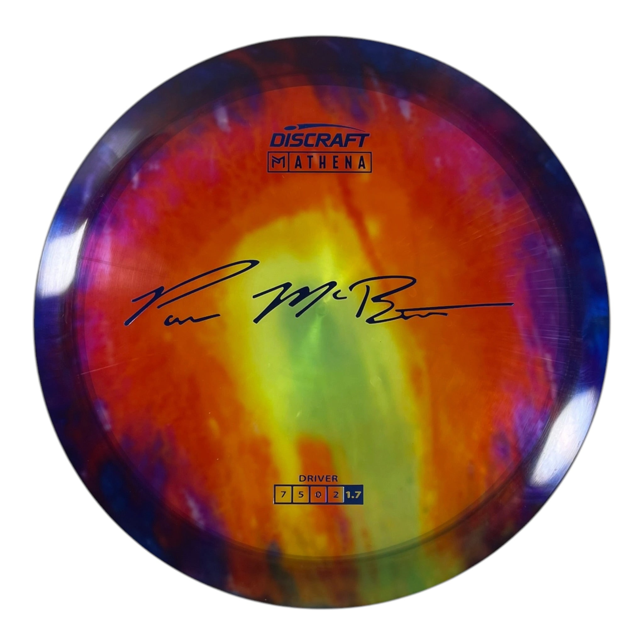 Discraft Athena | Z Line Fly Dye | Sunset/Blue 168g (Paul McBeth) Disc Golf