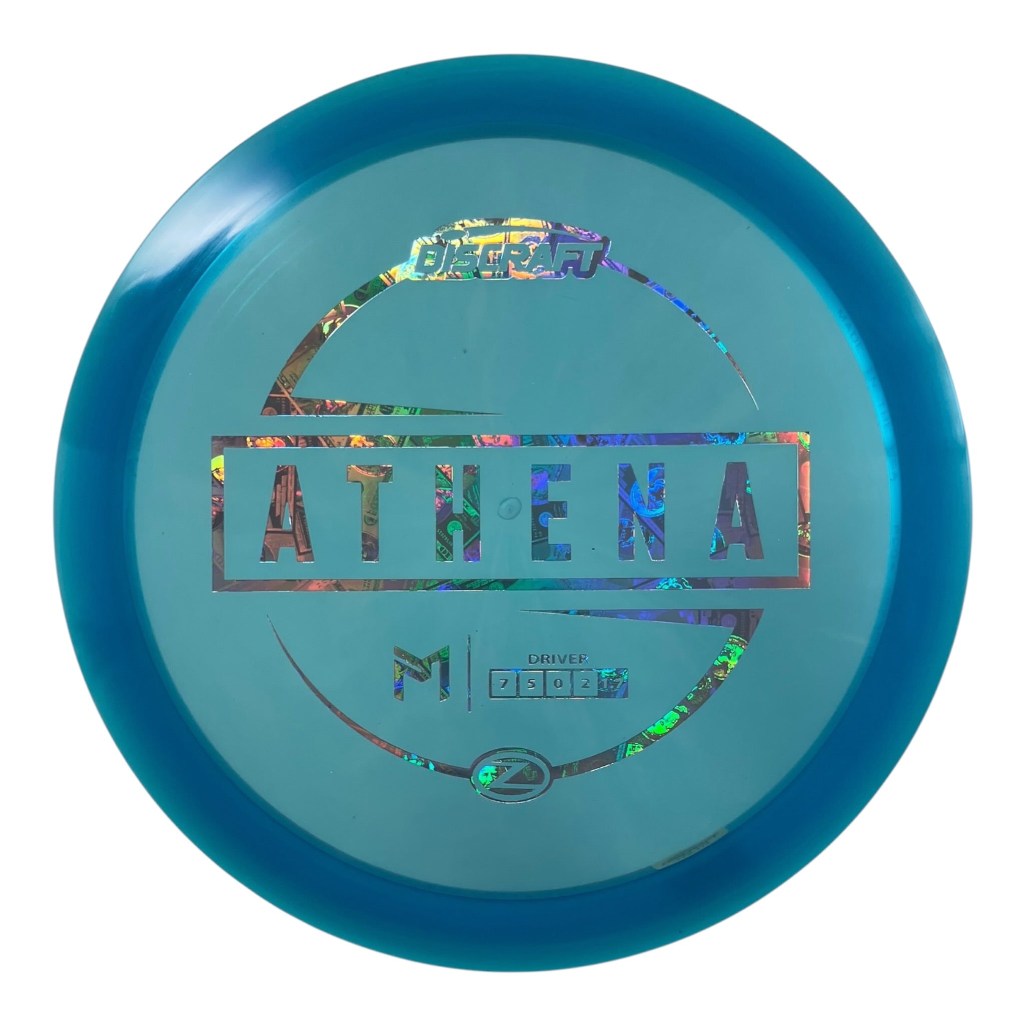 Discraft Athena | Z Line | Blue/Money 174g (Paul McBeth) Disc Golf