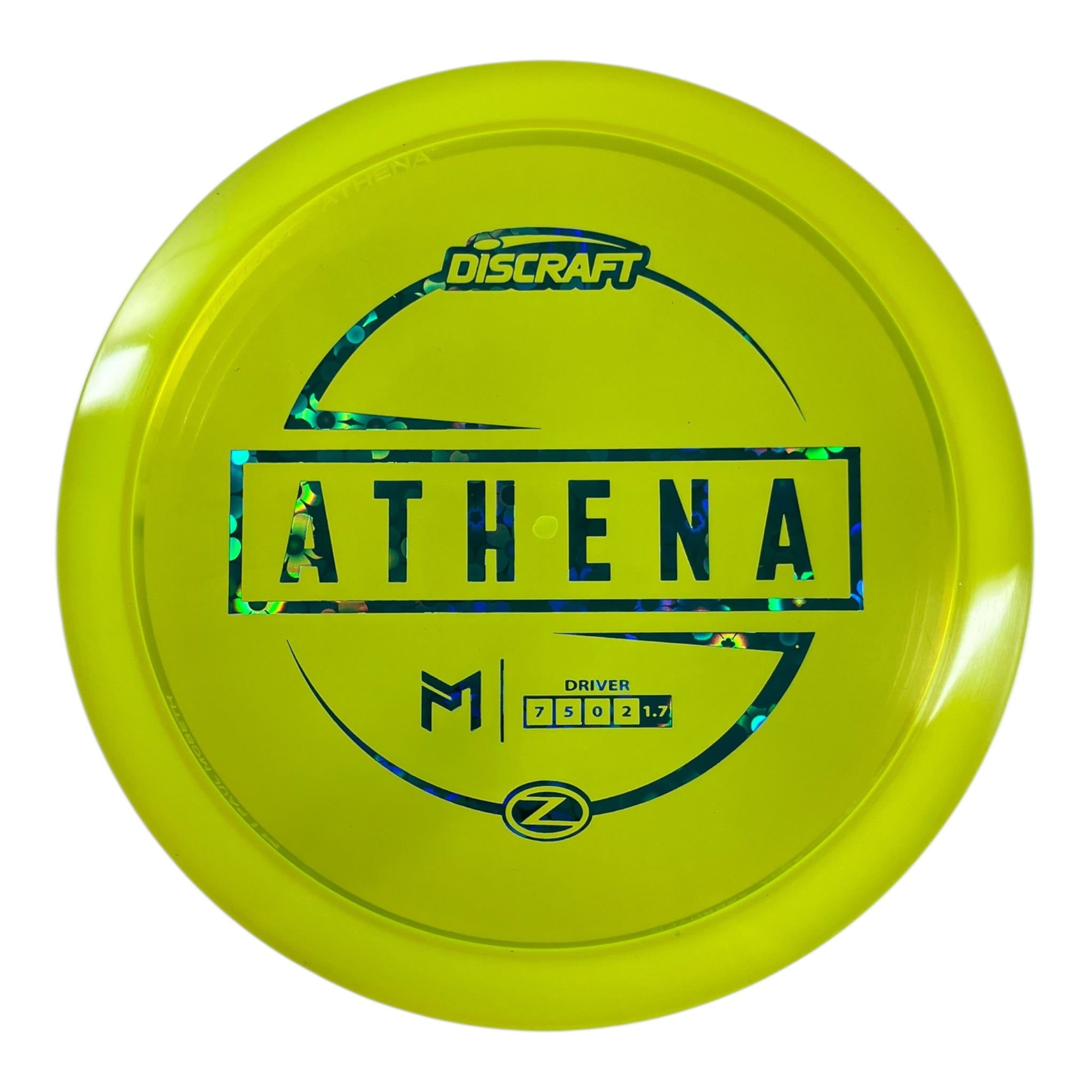 Discraft Athena | Z Line | Yellow/Blue 163g (Paul McBeth) Disc Golf