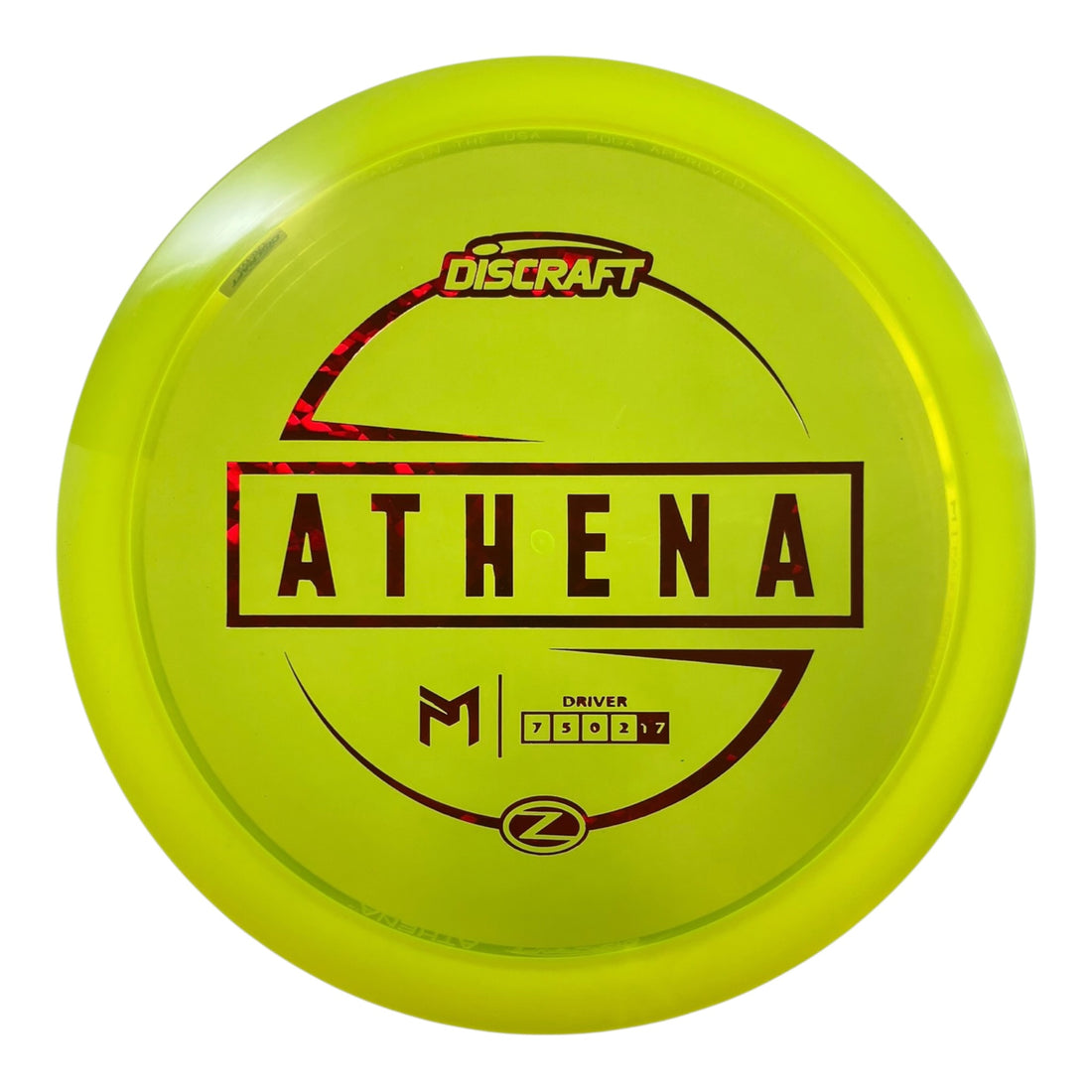 Discraft Athena | Z Line | Yellow/Red 172g (Paul McBeth) Disc Golf