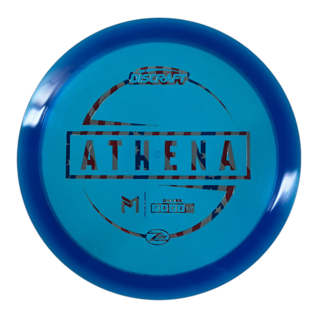Discraft Athena | Z Lite | Blue/USA 161g (Paul McBeth) Disc Golf