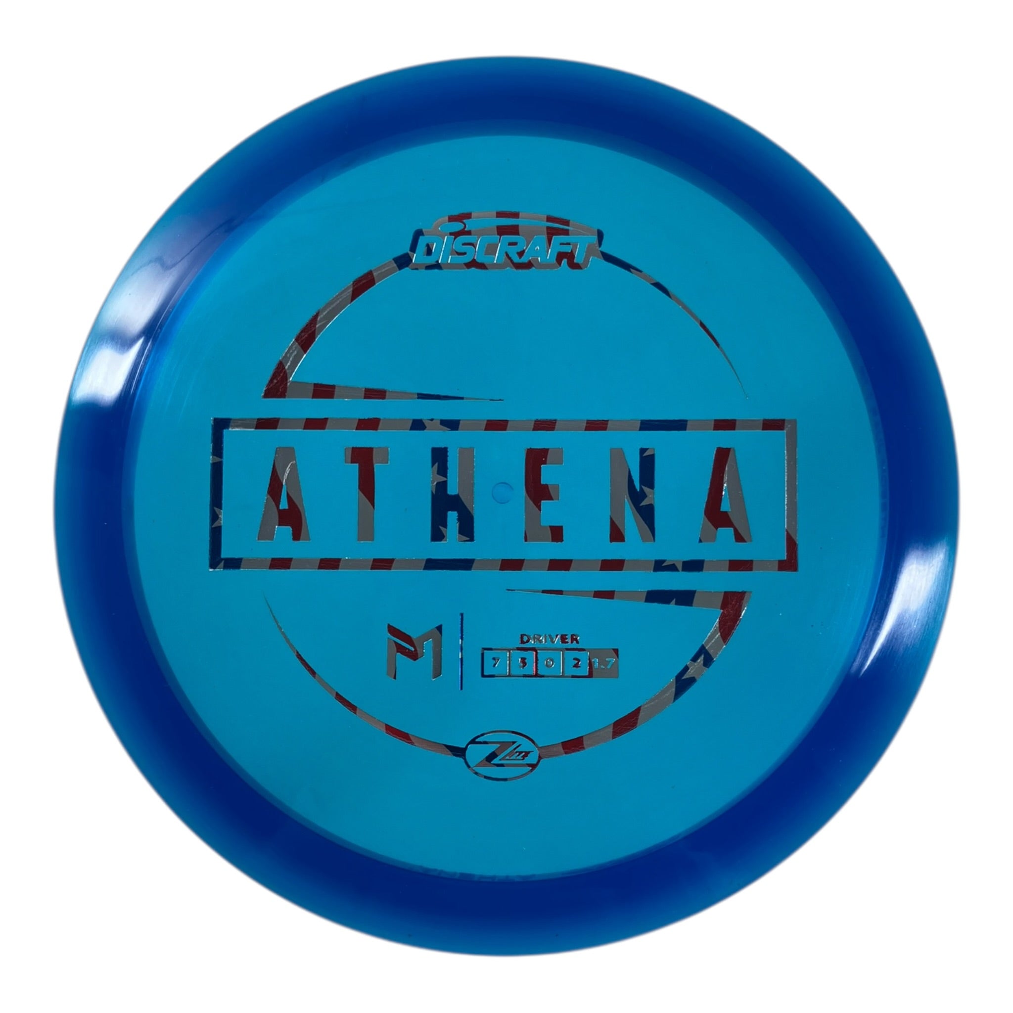Discraft Athena | Z Lite | Blue/USA 161g (Paul McBeth) Disc Golf