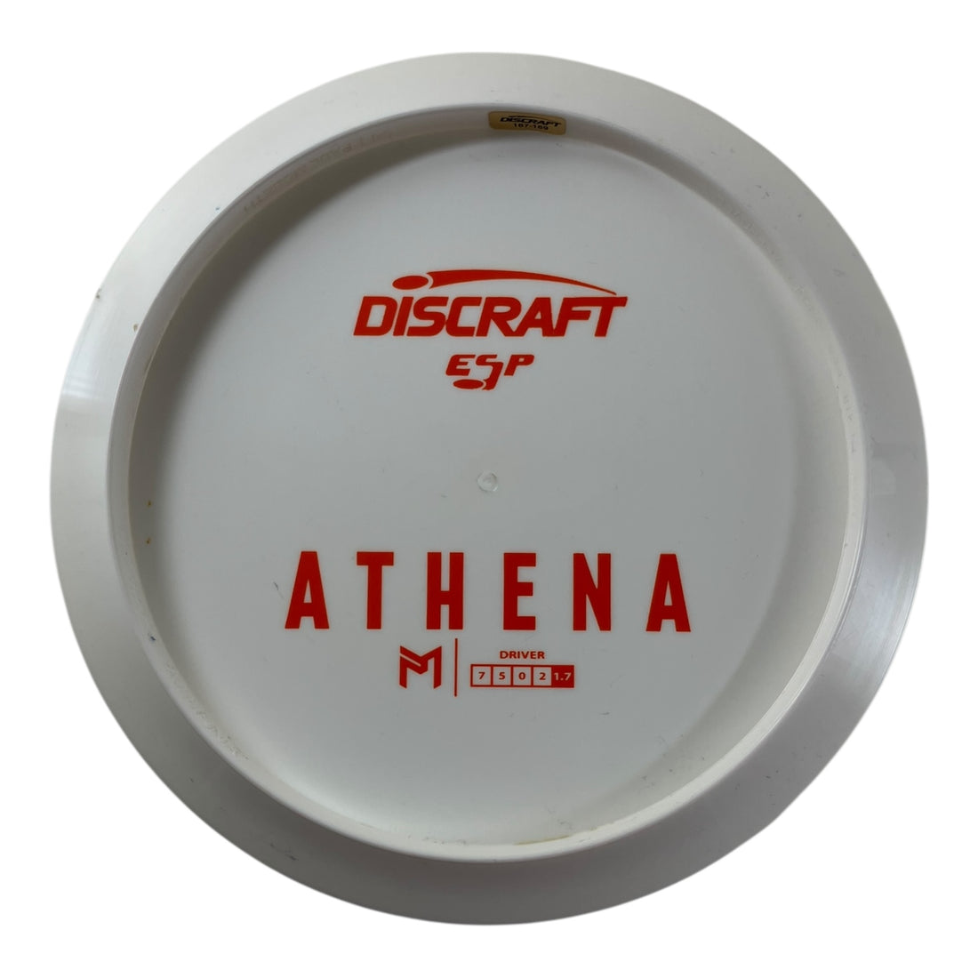 Discraft Athena - Used Fair | ESP | White/Orange 169g (Bottom Stamp) Disc Golf