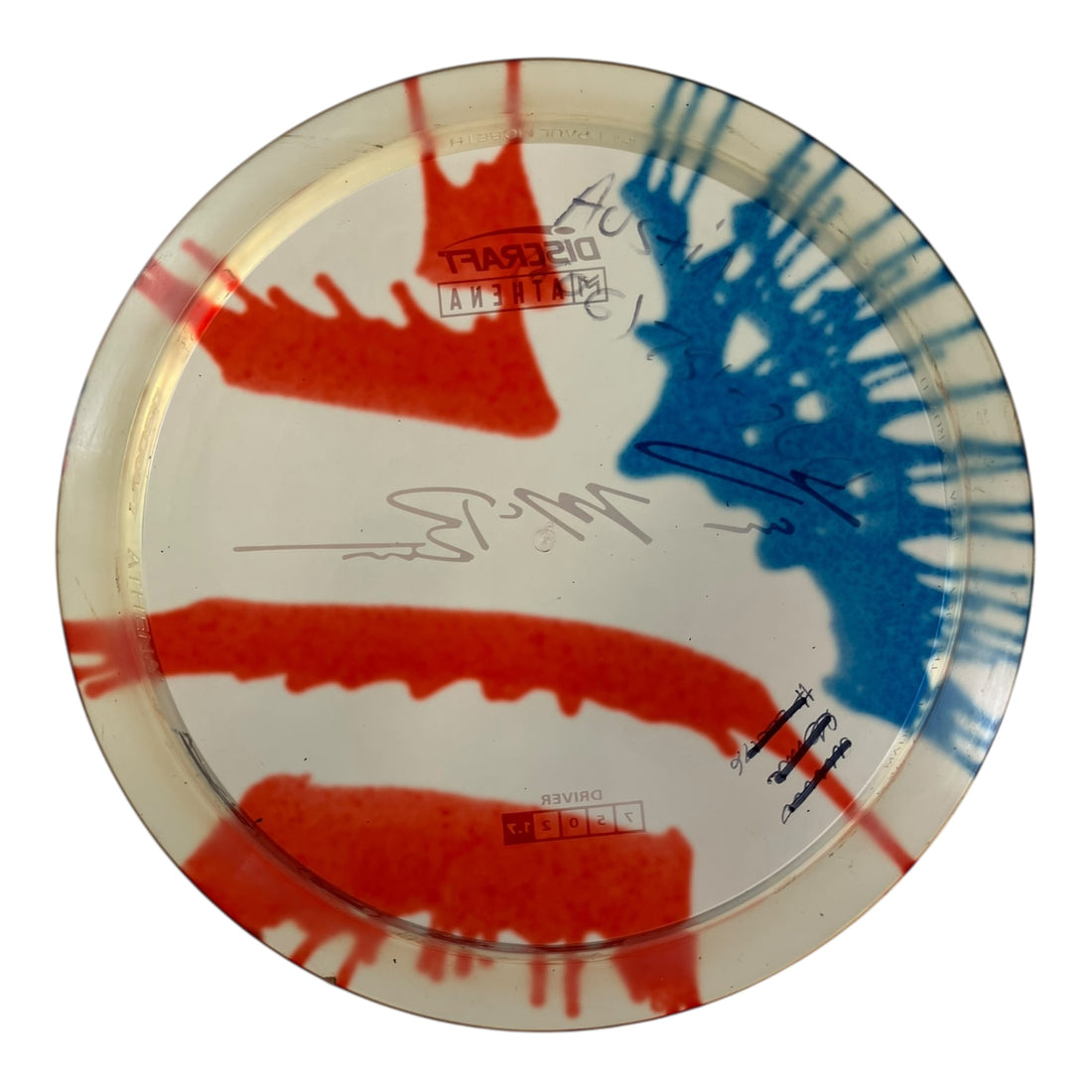 Discraft Athena - Used Fair | Z Line Fly Dye | Clear/USA 173g (Paul McBeth) Disc Golf