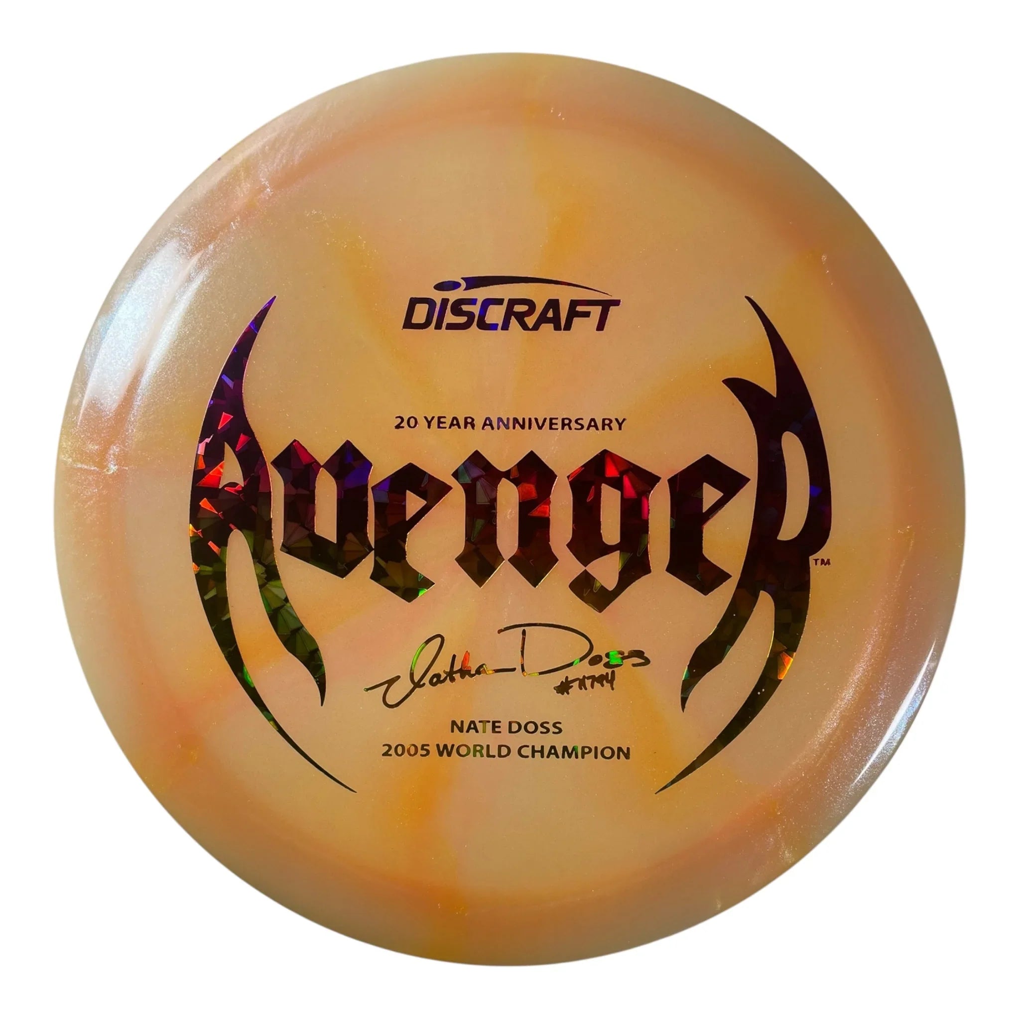 Discraft Avenger | Colorshift Z Swirl | Orange/Sunset 172g (Nate Doss 20th Anniversary) Disc Golf