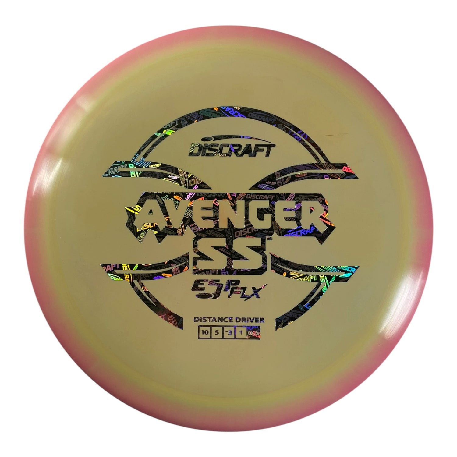 Discraft Avenger SS | ESP FLX | Yellow/Discraft Logo 174g Disc Golf