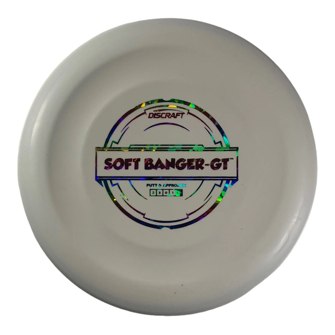 Discraft Banger - GT | Putter Line Soft | White/Rainbow 172g Disc Golf