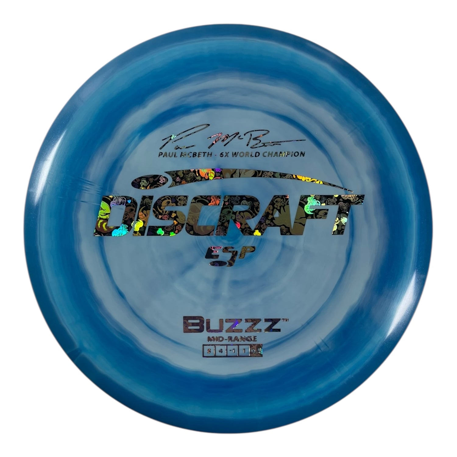 Discraft Buzzz | ESP | Blue/Buzzz Logo 172g (Paul McBeth) Disc Golf