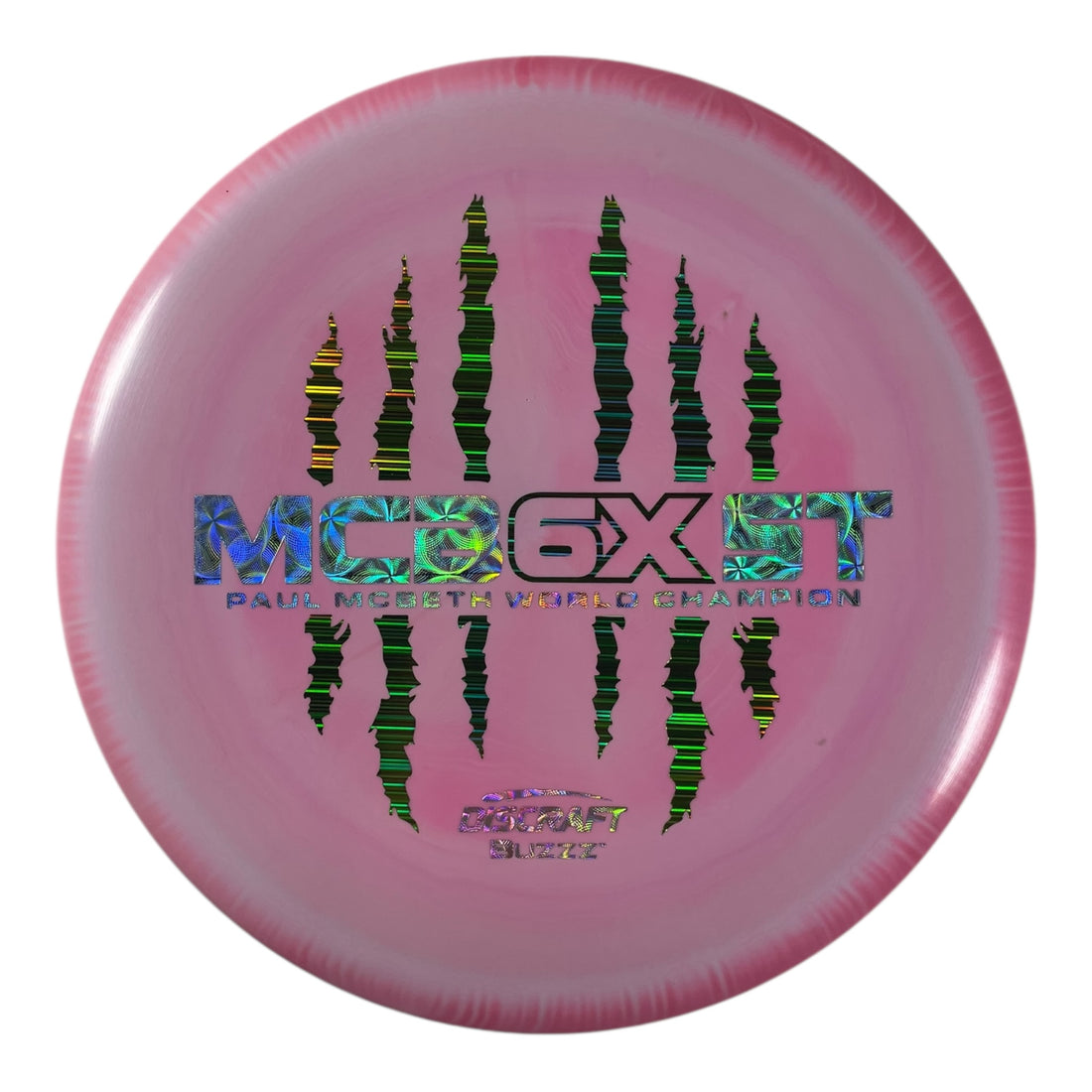 Discraft Buzzz | ESP | Pink/Green Holo 176g (Paul McBeth 6x Claw) Disc Golf
