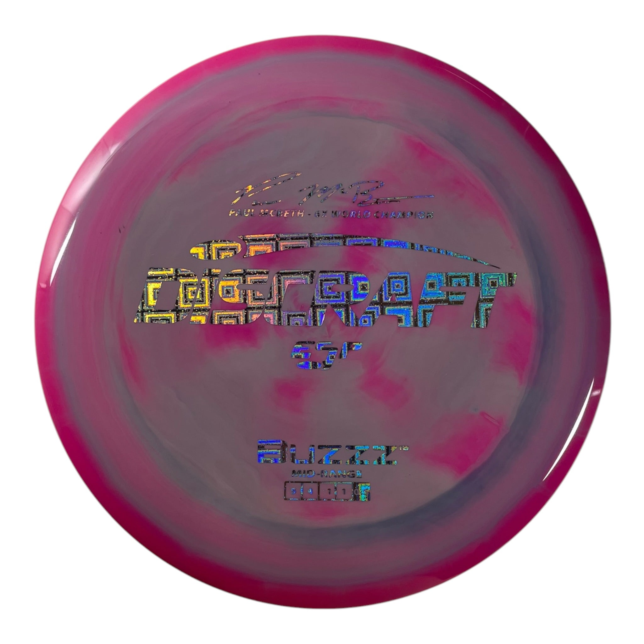 Discraft Buzzz | ESP | Pink/Holo 174g (Paul McBeth) Disc Golf