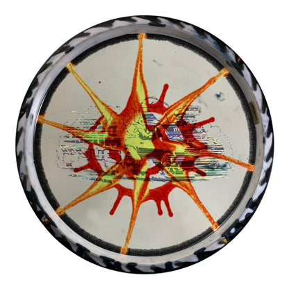 Discraft Buzzz | FlyDye FuZed | Black/Rainbow 177g (Detroit Muscle) Disc Golf