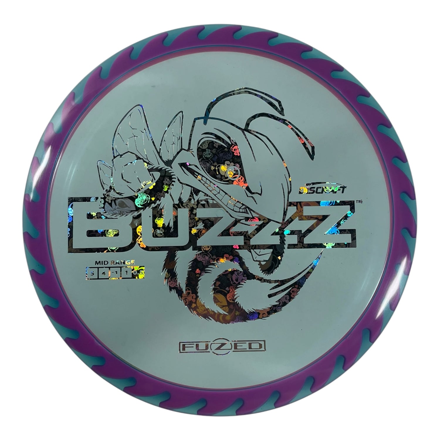 Discraft Buzzz | Fuzed Line | Blue/Buzzz Logo 174g (Buzzzsaw) Disc Golf