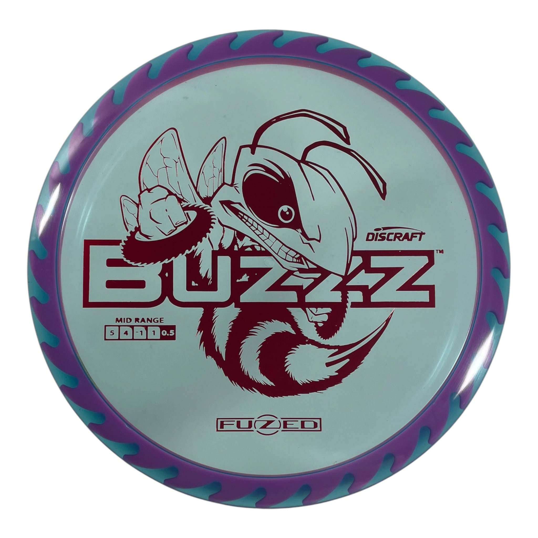 Discraft Buzzz | Fuzed Line | Blue/Red 174g (Buzzzsaw) Disc Golf