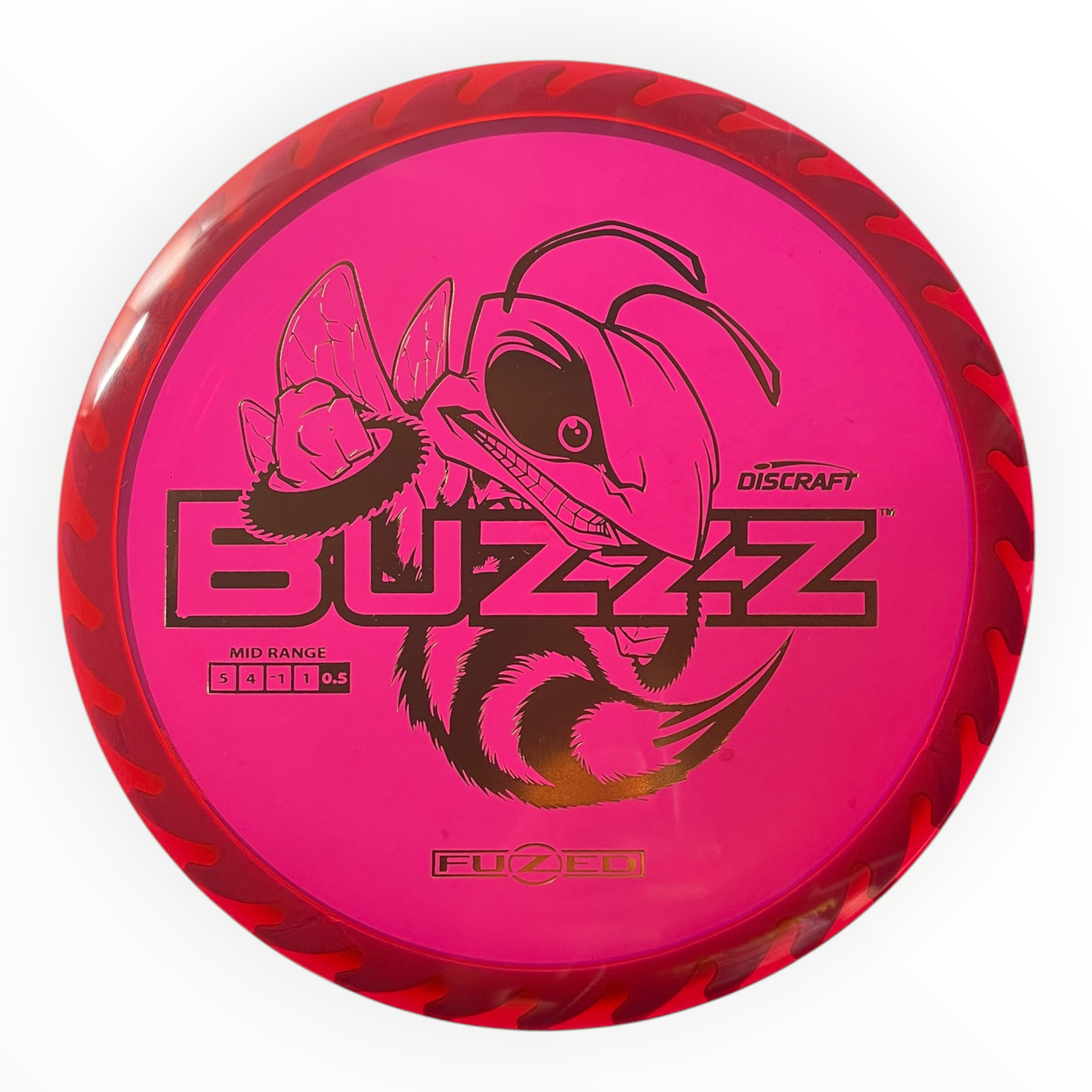 Discraft Buzzz | Fuzed Line | Pink/Gold 174-175g (Buzzzsaw) Disc Golf