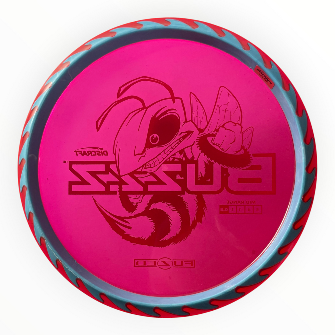 Discraft Buzzz | Fuzed Line | Pink/Silver 174g (Buzzzsaw) Disc Golf