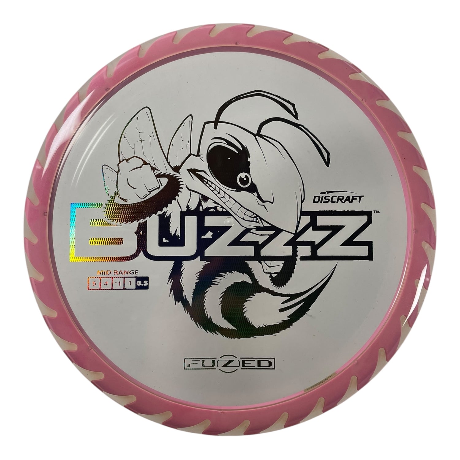 Discraft Buzzz | Fuzed Line | Pink/Silver holo 174g (Buzzzsaw) Disc Golf
