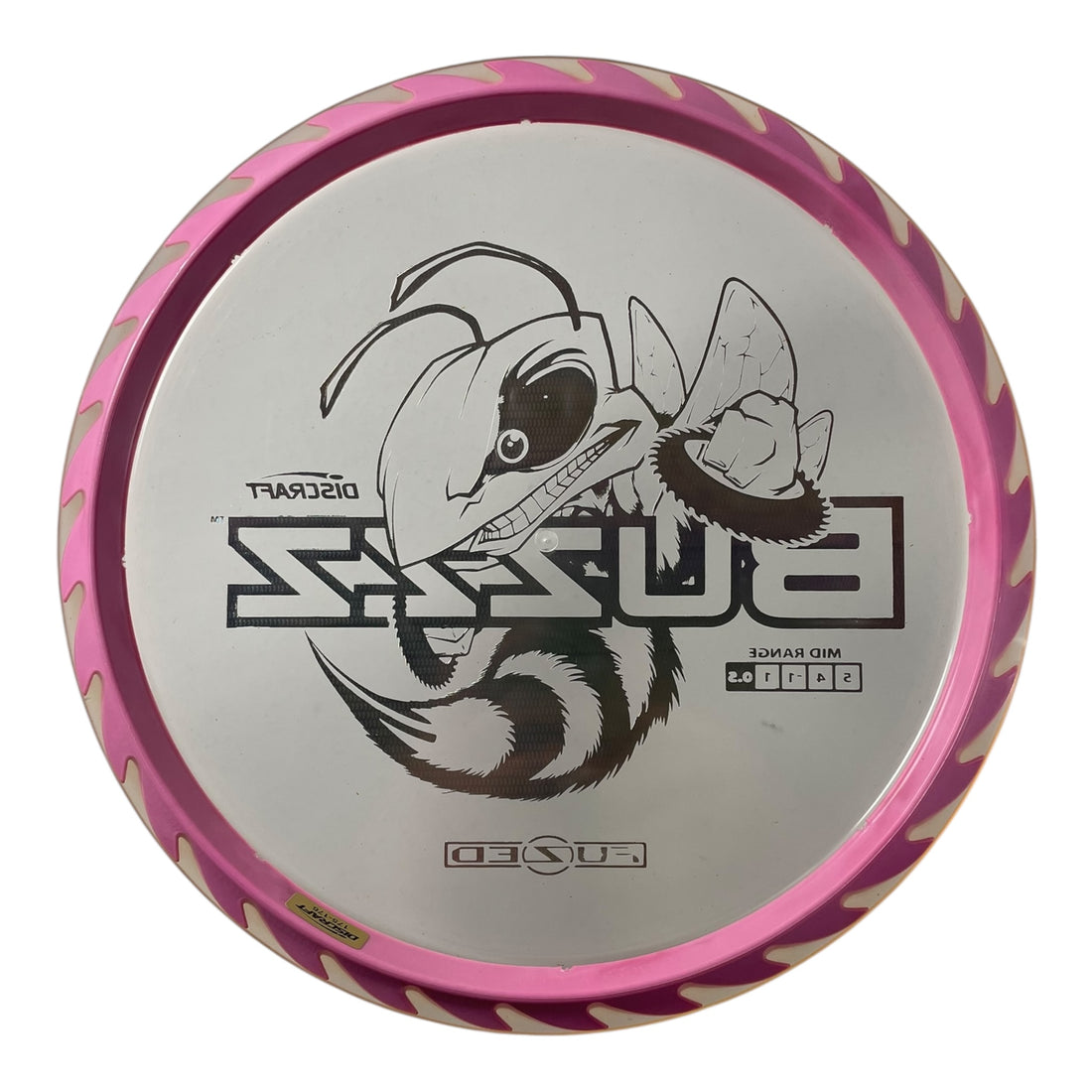 Discraft Buzzz | Fuzed Line | Pink/Silver holo 174g (Buzzzsaw) Disc Golf