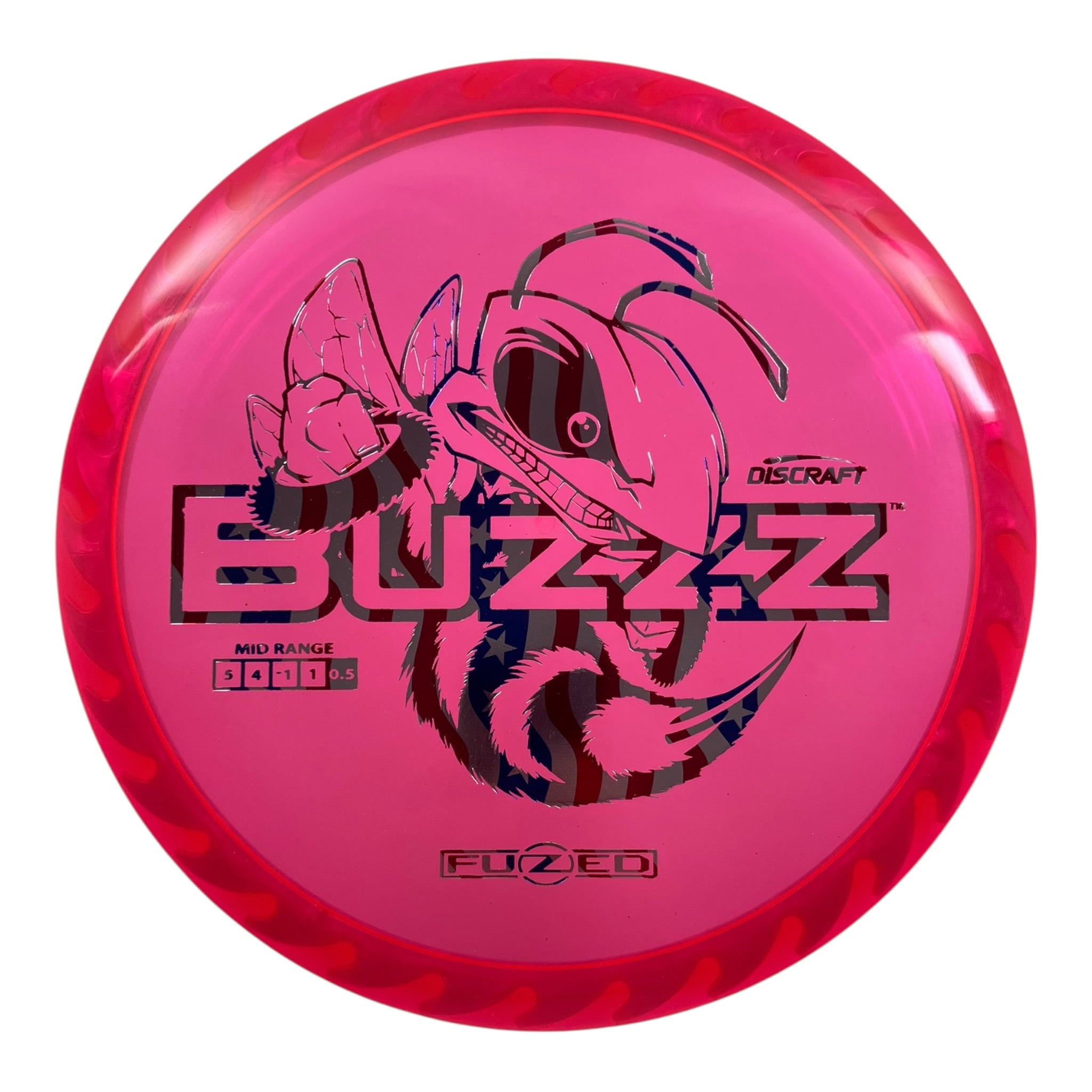 Discraft Buzzz | Fuzed Line | Pink/USA 173g (Buzzzsaw) Disc Golf