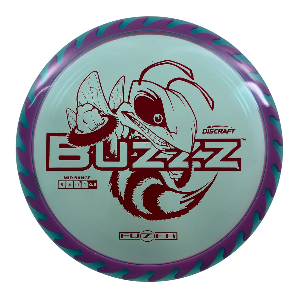 Discraft Buzzz | Fuzed Line | Purple/Red 173g (Buzzzsaw) Disc Golf