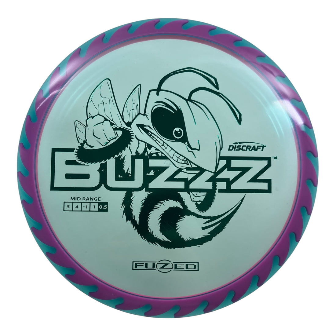 Discraft Buzzz | Fuzed Line | Purple/Teal 173g (Buzzzsaw) Disc Golf