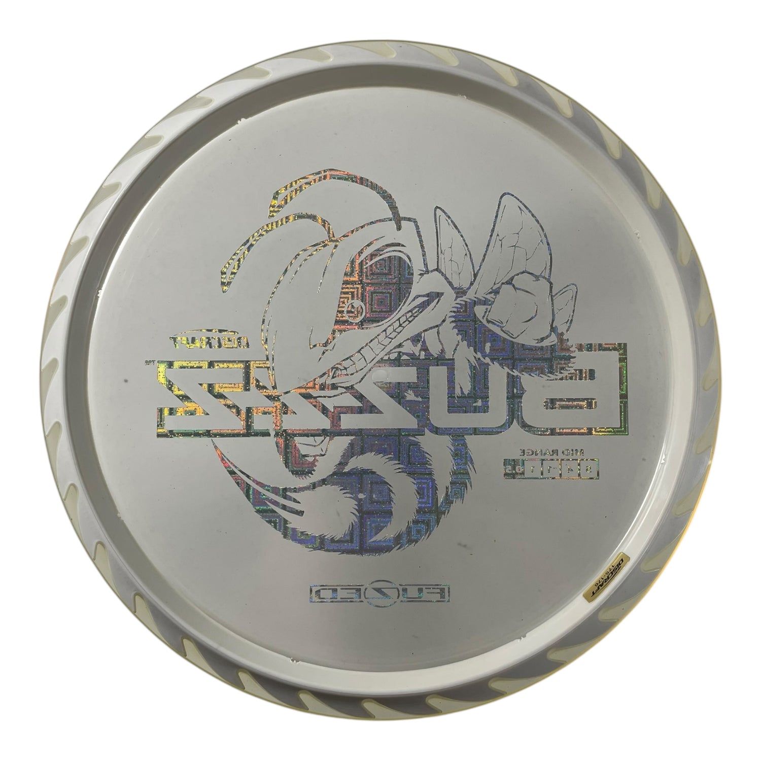 Discraft Buzzz | Fuzed Line | White/Silver holo 175g (Buzzzsaw) Disc Golf