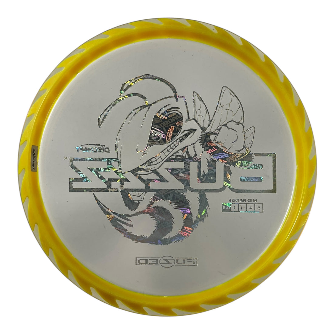 Discraft Buzzz | Fuzed Line | Yellow/Discraft 179g (Buzzzsaw) Disc Golf