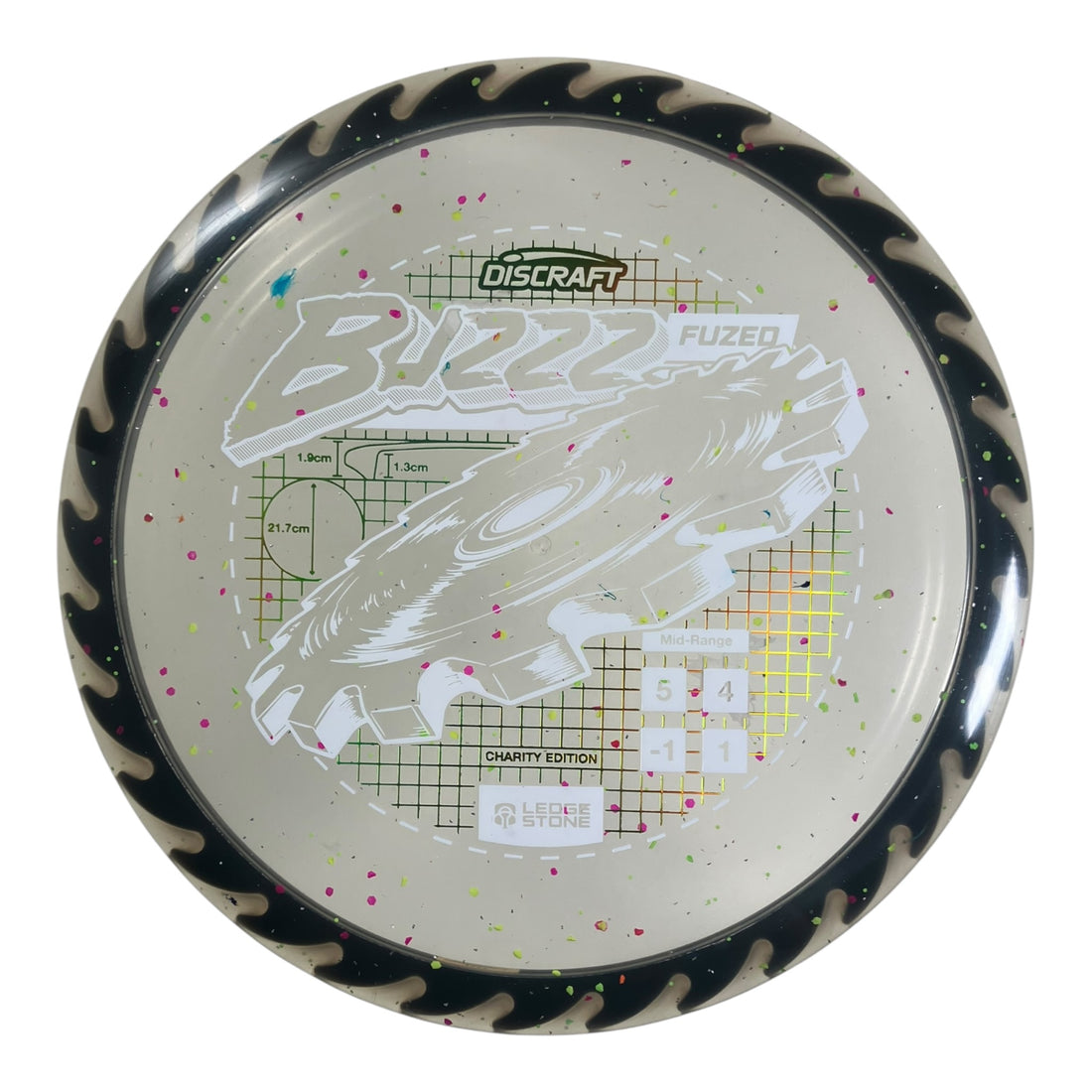 Discraft Buzzz | FuZed w/ ESP Rim | Black/White 177g (Ledgestone Finale) Disc Golf