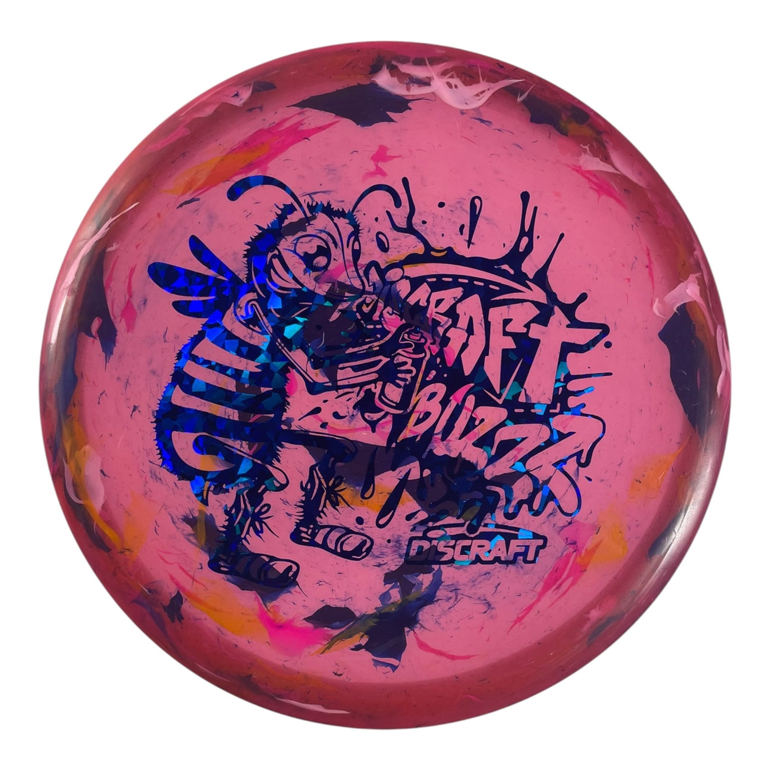Discraft Buzzz | Jawbreaker | Pink/Blue 124g (Lightweight) Disc Golf
