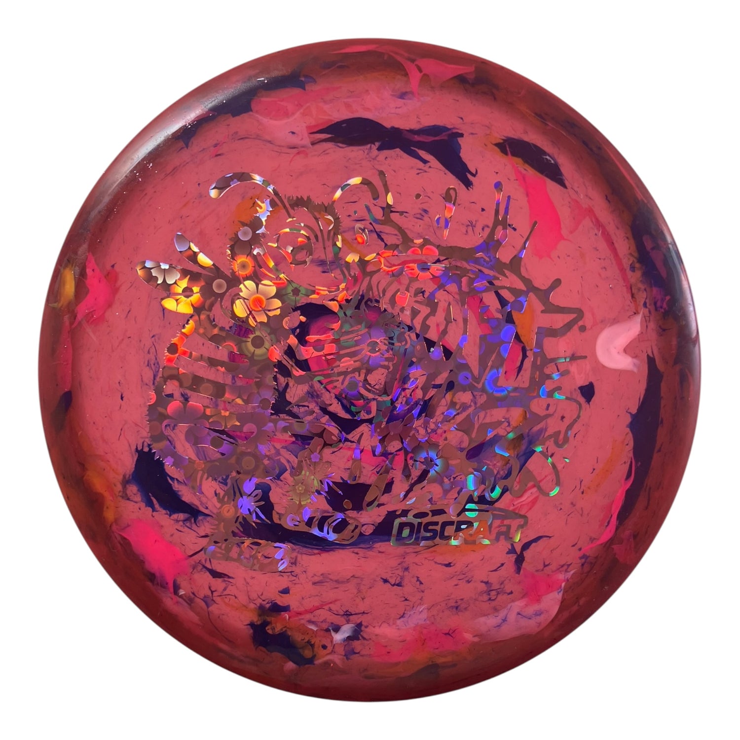 Discraft Buzzz | Jawbreaker | Pink/Flowers 124g (Lightweight) Disc Golf