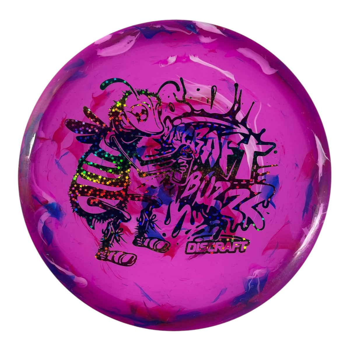 Discraft Buzzz | Jawbreaker | Pink/Rainbow 123g (Lightweight) Disc Golf