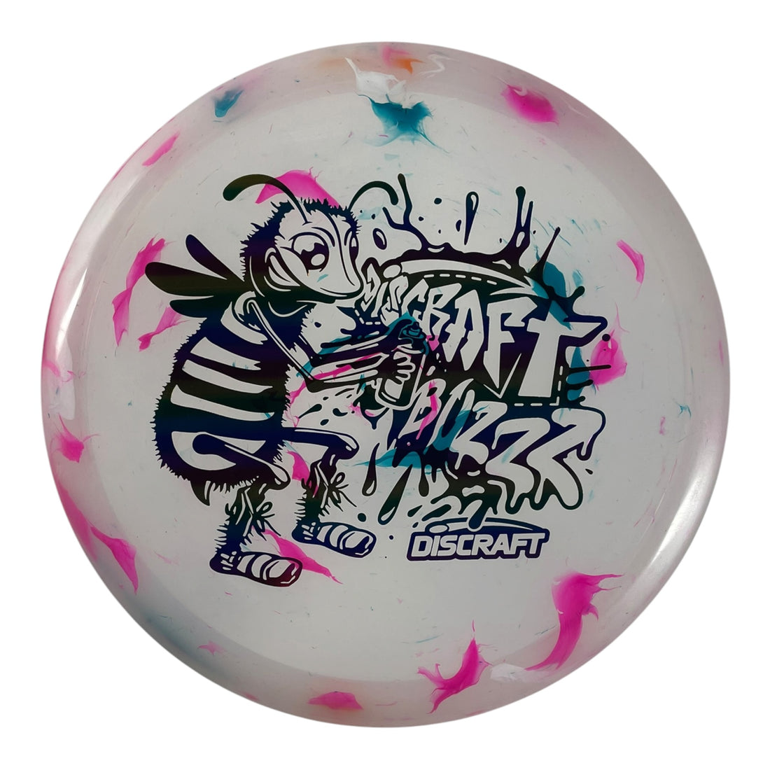 Discraft Buzzz | Jawbreaker | White/Rainbow 123g (Lightweight) Disc Golf