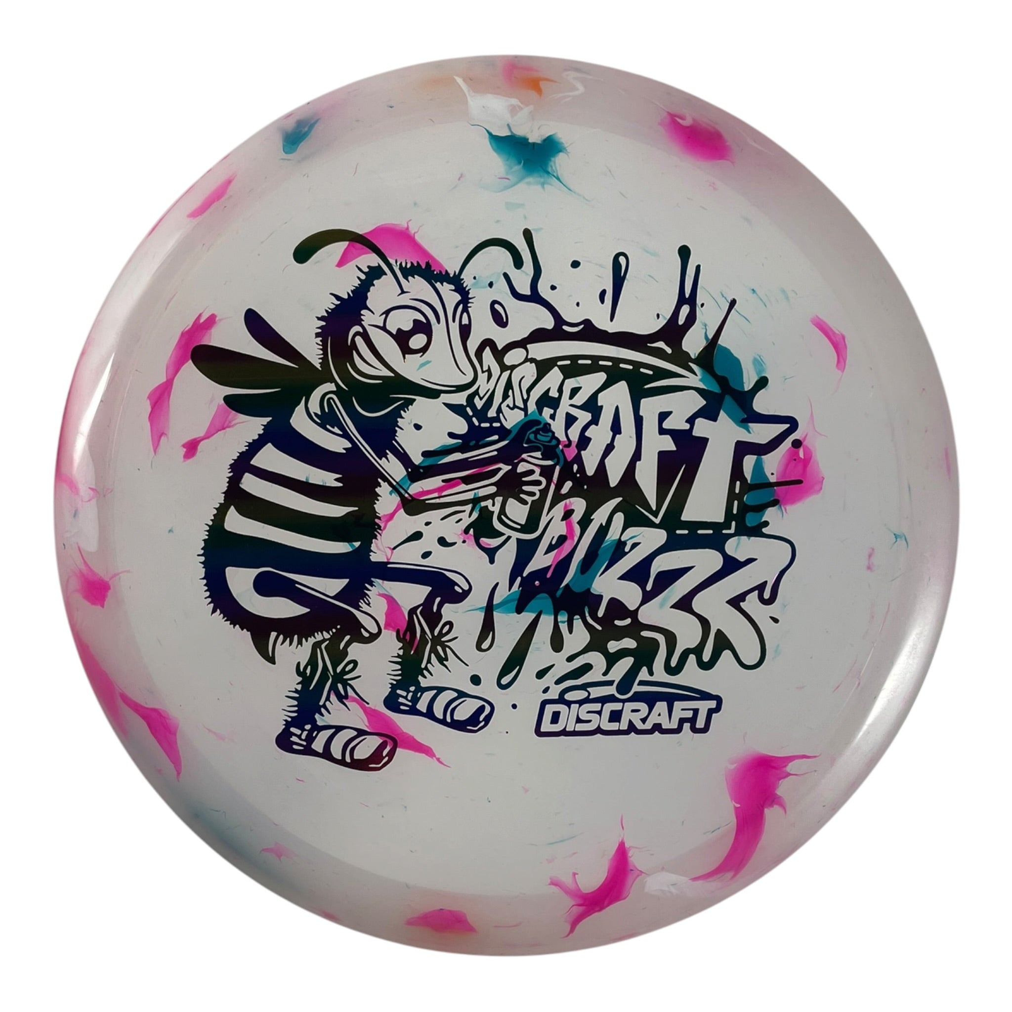 Discraft Buzzz | Jawbreaker | White/Rainbow 123g (Lightweight) Disc Golf