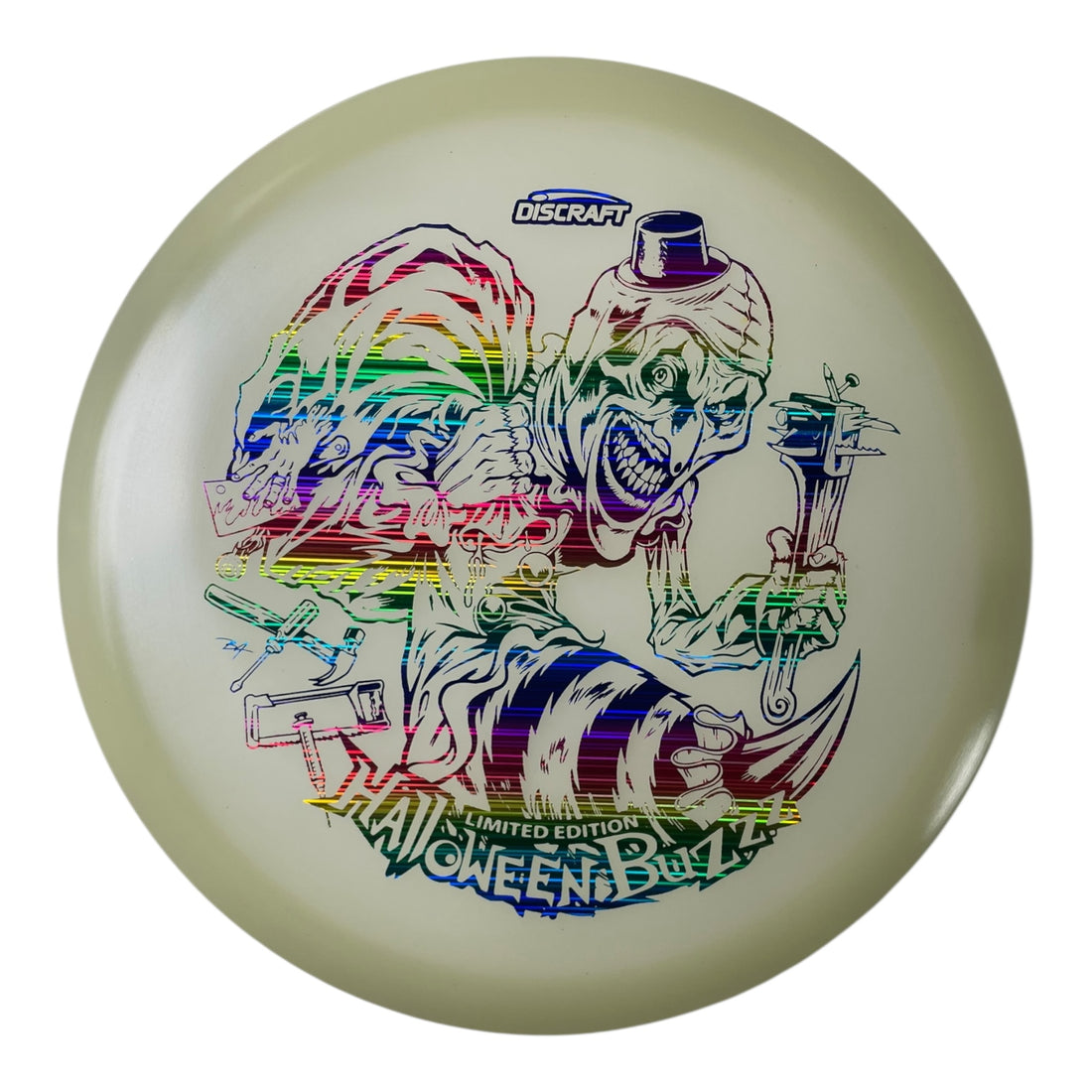 Discraft Buzzz | Mega-Glo | Halloween/Rainbow 2025 178g Disc Golf