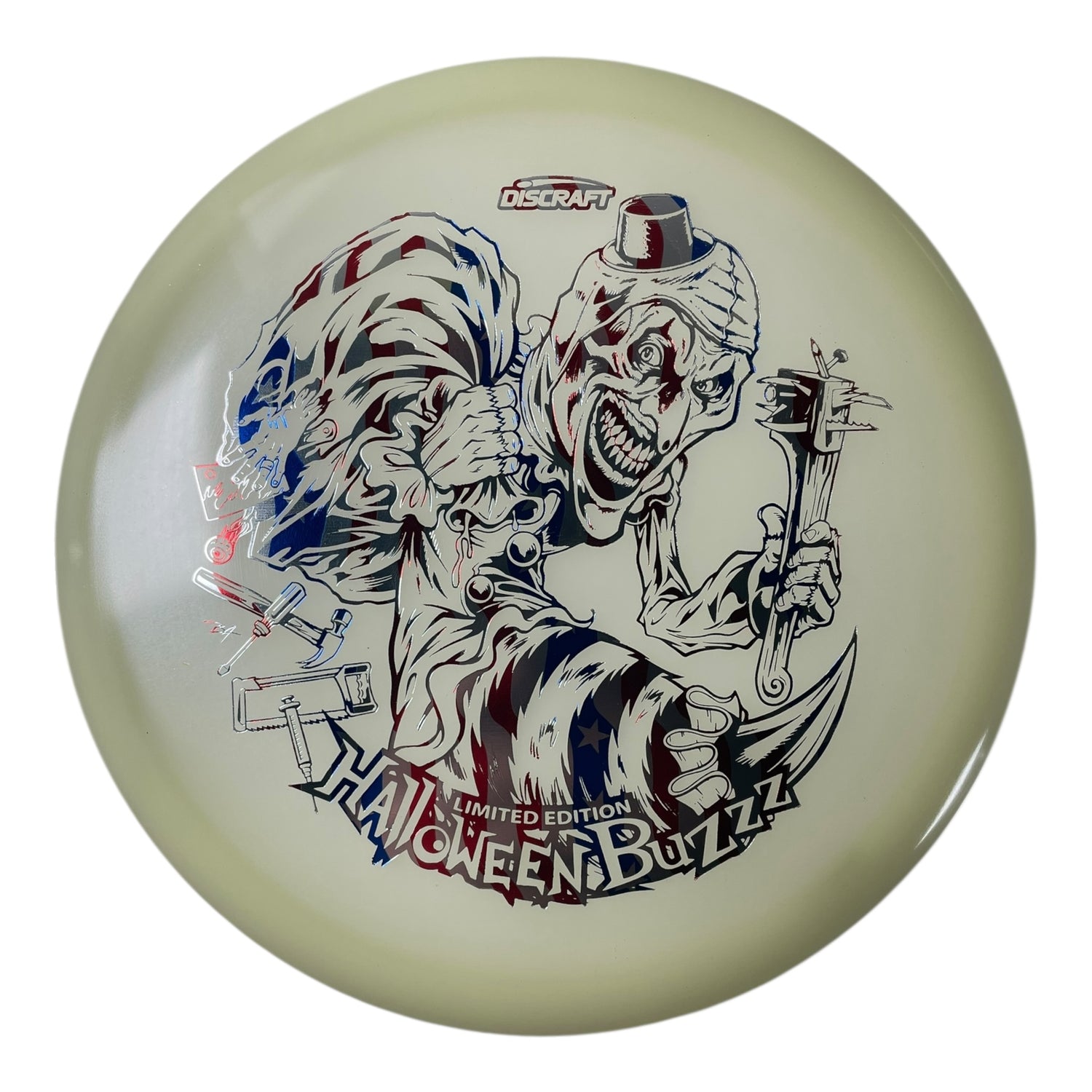Discraft Buzzz | Mega-Glo | Halloween/USA 2025 180g Disc Golf