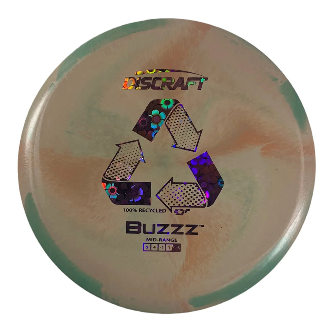 Discraft Buzzz | Recycled ESP | Orange/Flowers 169g Disc Golf