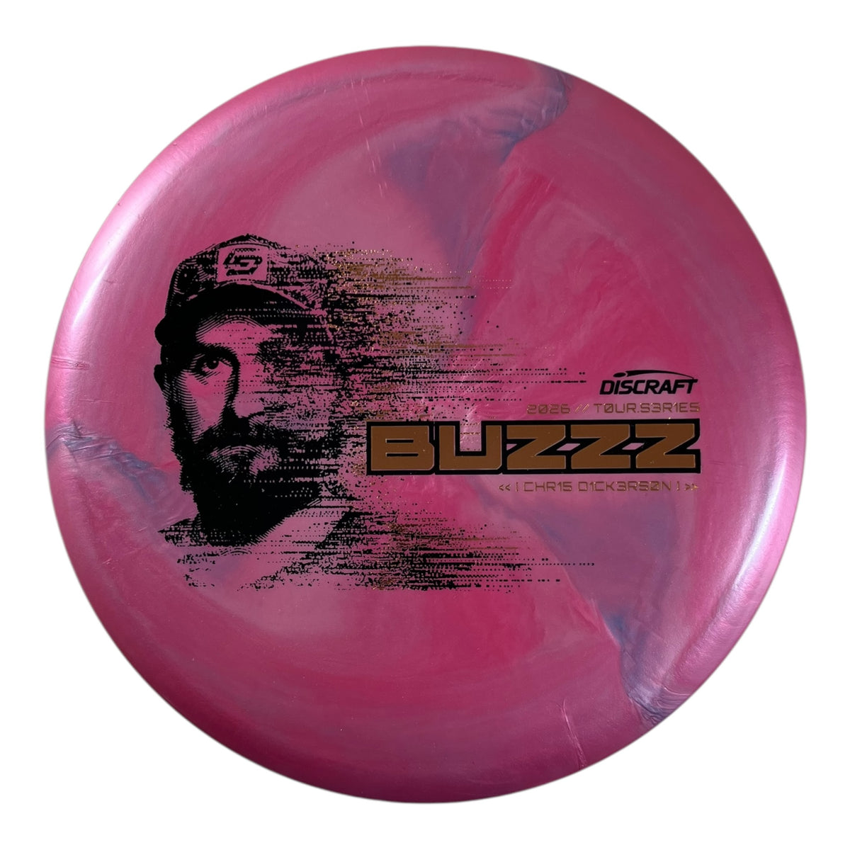 Discraft Buzzz | Titanium Big Z | Pink/Gold 175g (Chris Dickerson Tour Series 2026) Disc Golf