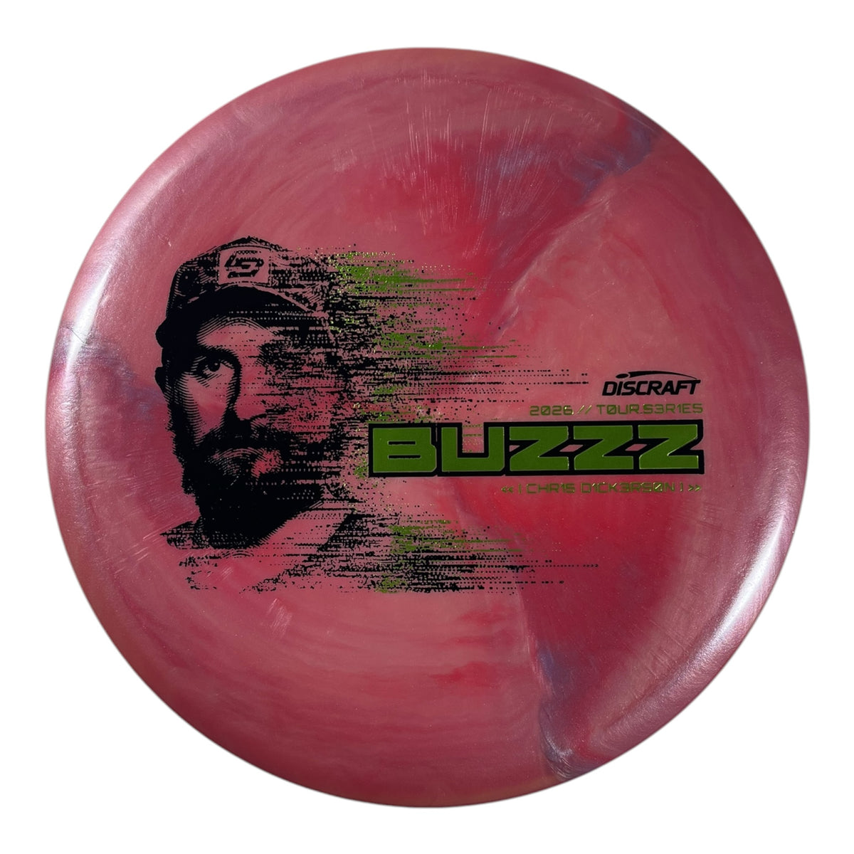 Discraft Buzzz | Titanium Big Z | Pink/Green 174g (Chris Dickerson Tour Series 2026) Disc Golf