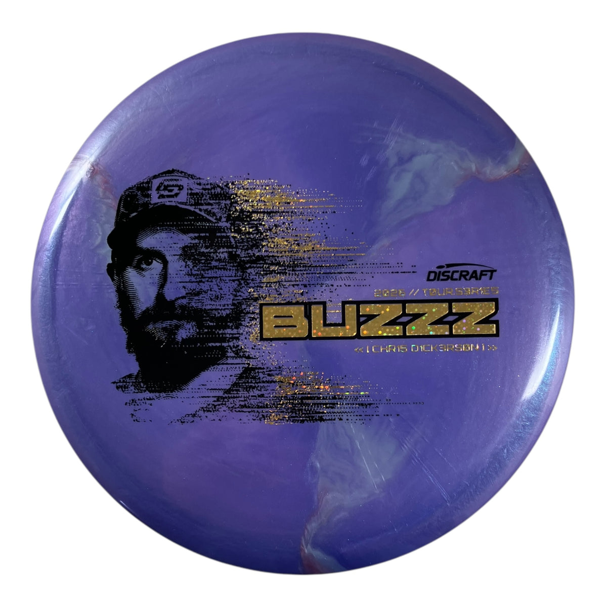Discraft Buzzz | Titanium Big Z | Purple/Gold 175g (Chris Dickerson Tour Series 2026) Disc Golf