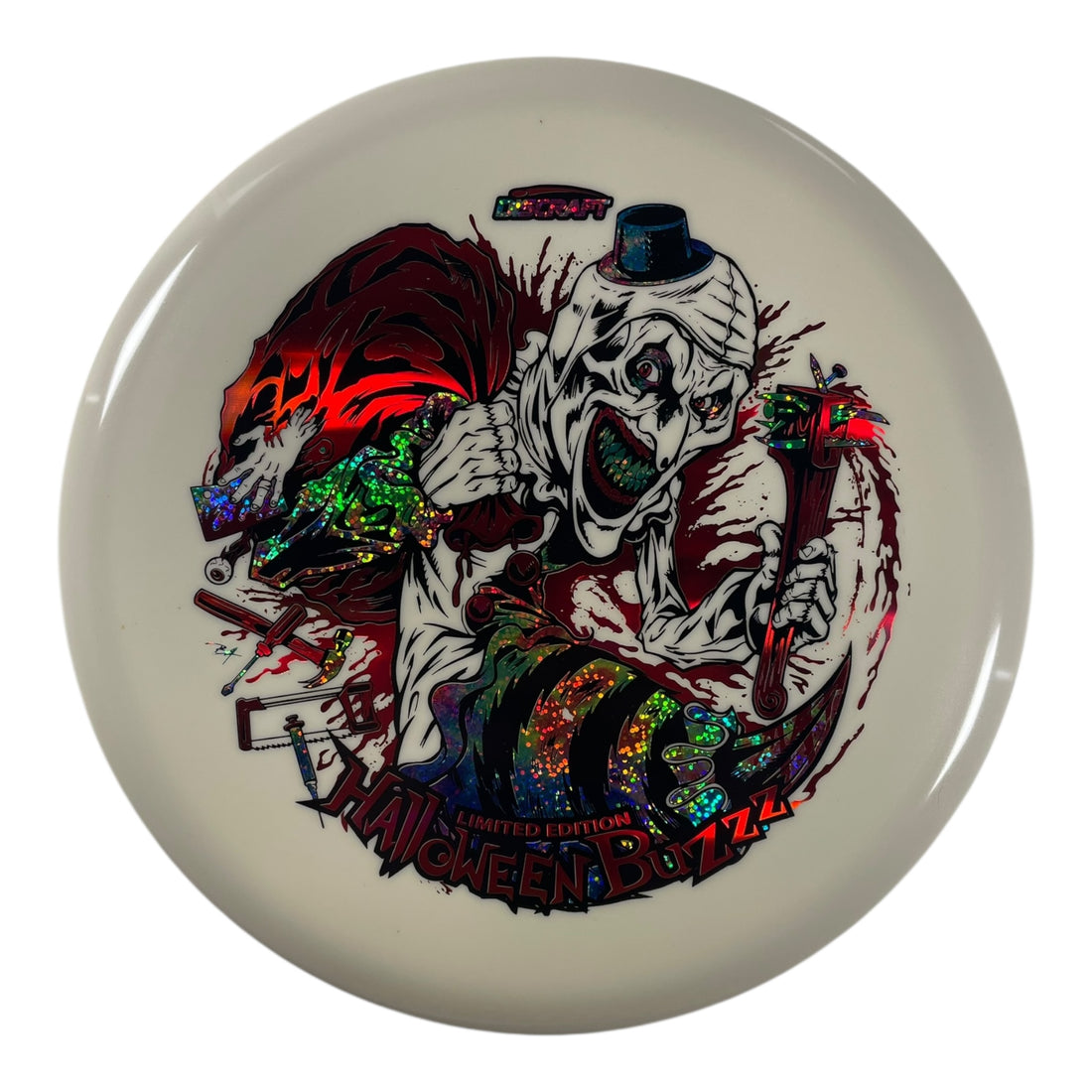 Discraft Buzzz | Tri-Foil Glo | Halloween/Party-Time 2025 179g Disc Golf