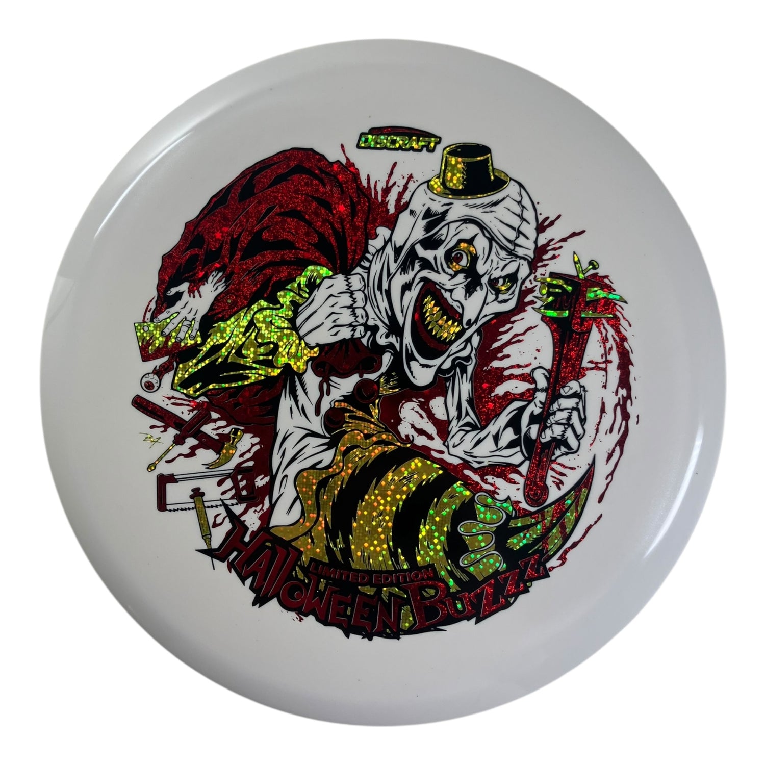 Discraft Buzzz | Tri-Foil Glo | Halloween/Yellow Dots 2025 178g Disc Golf