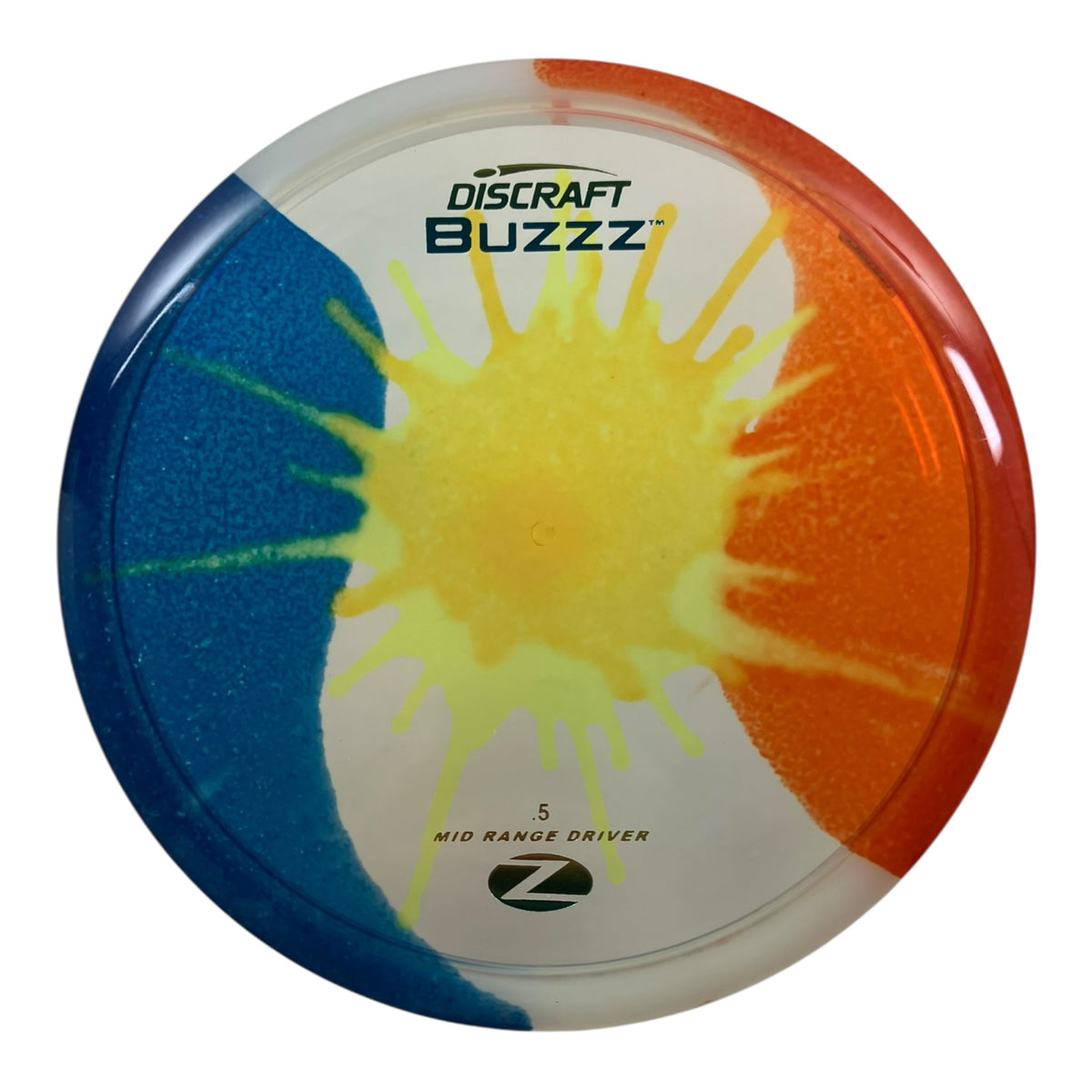 Discraft Buzzz | Z Line Fly Dye | Blue/Red/Sunset 167g Disc Golf