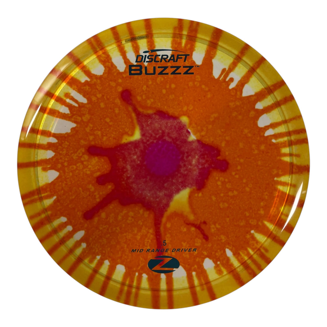Discraft Buzzz | Z Line Fly Dye | Orange/Blue 175g Disc Golf